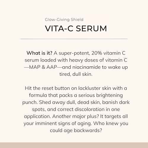 Le Mieux Vita-C Serum - Concentrated Vitamin C & Glutathione Antioxidant Facial Serum for Glowing Skin, VIT C Face Serum to Address The Appearance of Uneven Tone & Blotchiness (1 oz / 30 ml)