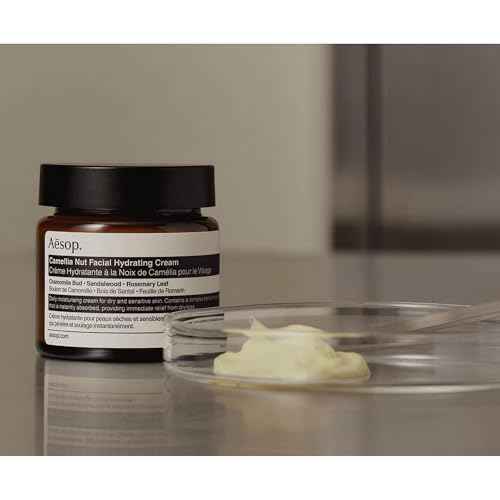 Aesop Camellia Nut Facial Hydrating Cream | Daily Moisturizer For Dry And Sensitive Skin | Provides Immediate Relief From Dryness | Blend Of Nut And Plant Extracts | 2.1 oz / 60mL