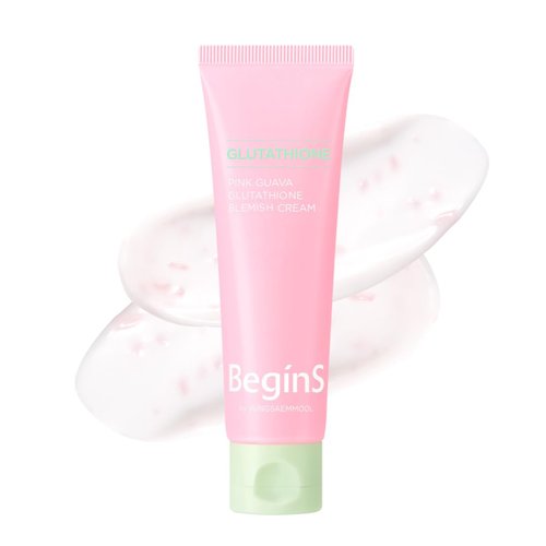 BeginS by JUNGSAEMMOOL Pink Guava Glutathione Blemish Cream 1.7 Fl Oz, Facial Moisturizer with 99% Pure Glutathione, Niacinamide and Vitamin C, Lightweight Hydration, Korean Skincare for Daily Use
