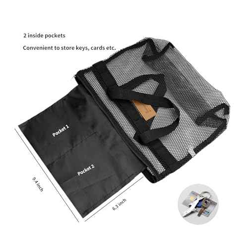Mesh Shower Caddy Bag Portable Hanging Toiletry and Bath Organizer with Zipper for Travel, Gym, Camping, College Dorms, Beach