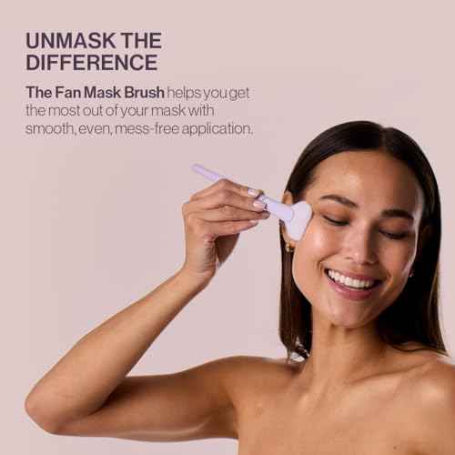 Anisa Beauty Fan Mask Brush ? Soft, Wide Fan Brush for Even Application of Skincare Masks, Creams & Serums ? Ideal for All Skin Types
