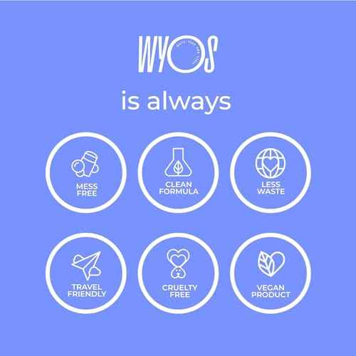 WYOS All Over Oil Stick 3 Pack, Face Body Oil Dew Hydration Shine Glow, Moisturizing Non-Greasy Formula, Travel Friendly, Leak Free, Highlighter Balm, Hair Stick, Vegan, Sulfate Free, Paraben Free