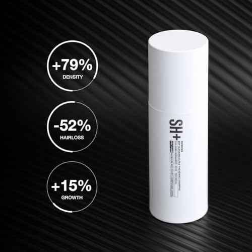 PATRICKS | SH PLUS Ultra Thickening Shampoo for Hair Loss in Men | DHT Blocker | Includes Castor Oil & Other Powerful Ingredients to Support Hair Growth | For Moderate to Advanced Hair Loss | 200mL
