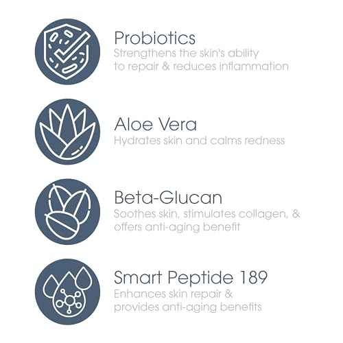 Glowbiotics Probiotic Revitalizing Cleanser 5 oz ? Gentle Hydrating Face Wash with Probiotics, Peptides & Aloe Vera | Daily Cleanser for Sensitive, Dry & Aging Skin