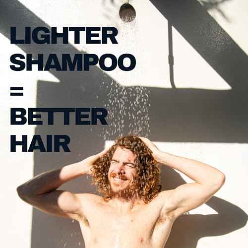 Modern Mammals Light Shampoo Bar - Gentler Wash for Better Hair, Minimalist Hair Care, Low Lather, Sensitive Scalps, No Poo, Vegan, Natural Ingredients, Fragrance-Free (4 Pack x 2.4oz Bars)