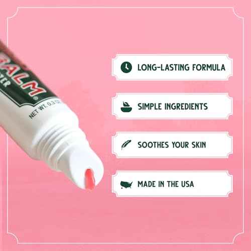 Vermont's Original Bag Balm Moisturizing Lip Balm with Vitamin E | Pack of 4 0.3oz Tubes (4 Pack, Hint of Pink)