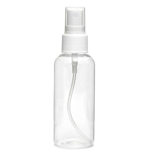 DayCount® Pack of 10 Spray Bottle, Empty Plastic Clear Small Portable Travel Bottles With Fine Mist Sprayer, Refillable Leak Proof Cosmetic Atomizers 30ml / 1oz