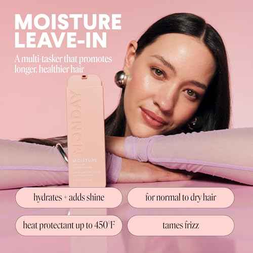 MONDAY HAIRCARE MOISTURE Leave in Conditioner with Hyaluronic Acid, Jojoba & Almond Oil, Shea Butter& Wheat Protein for Dry & Dull Hair 150mL
