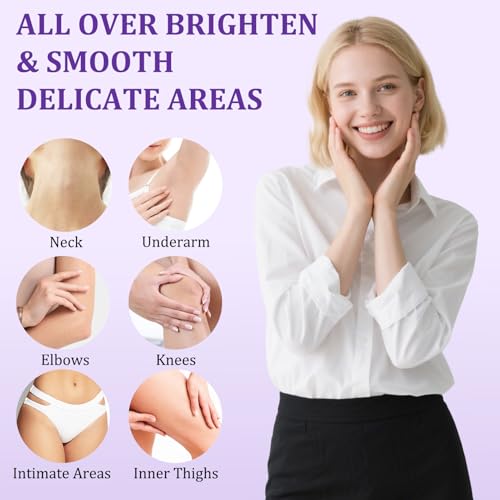 Dark Spot Remover for Body, Skin Bleaching Cream with Vitamin C for Intimate Areas, Skin Lightening Cream Dark Spot Corrector for Underarms, Knees, Face, Elbows, Inner Thighs & Bikini Line,1.7fl oz