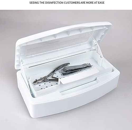 Nail Salon Must Have Nail Tools Cleaner for Scissors Tweezers Clippers Nail Art Tools Manicure Cleaning Clean Box for Nail&Hair Salon Nail Art Equiment Nail Tech