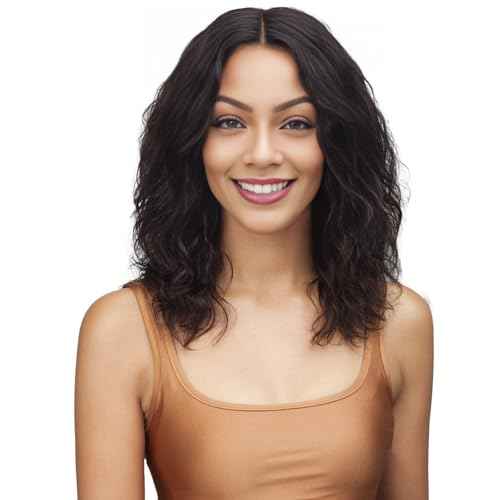 Loose Water Wave Lace Front Wigs Human Hair Wear and Go Glueless Wigs Human Hair Pre Plucked Pre Cut 13x4 Lace Front Wig with Baby Hair Natural Dark Brown 16 Inch