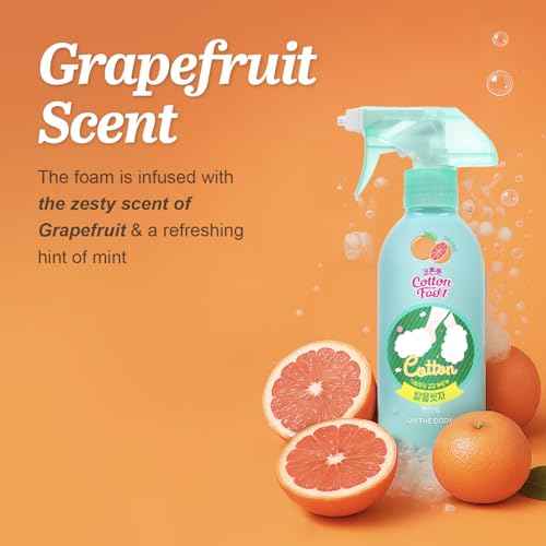 Cotton Foot - Foot Shampoo Soap (Grapefruit, 13fl oz) - Refreshing Cleanse Spray, Deodorizing Foot Care Wash. Foaming Wash, Easy to Use