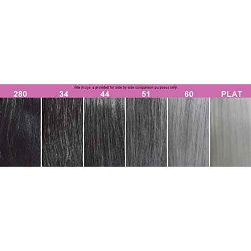 Foxy Silver (Weave - HH Yaki Straight) 08 inch - 100% Human Hair Weave in Platinum