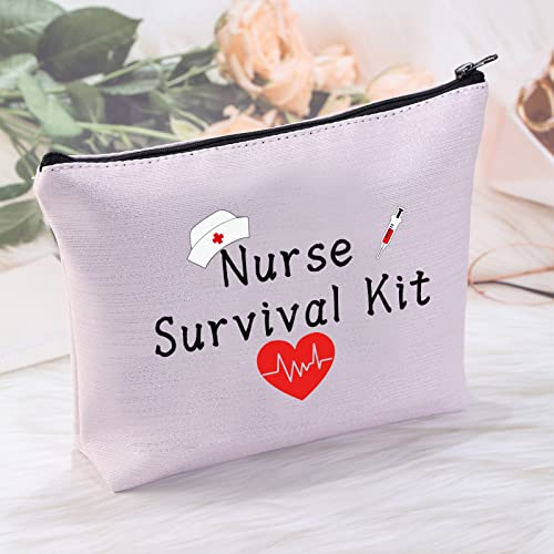 PXTIDY Nurse Gifts Nurse Survival Kit Cosmetic Bag Nurse Bag Nursing Gift Nurse Student Graduation Gift (BLACK)