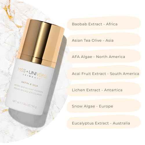 Satin and Silk Exfoliating Cleanser 1.76 oz, Hydrating Facial Cleanser for Women and MenFacial Skin Care Product with Bamboo Beads, Exfoliating Face Wash for Women and Men