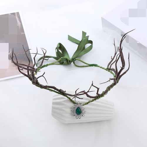 Vivivalue Floral Crown Women Flower Headband Floral Headpiece Halo Wedding Party Festival Photos
