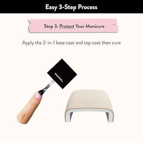 Nails Inc GelLED UV/LED Gel Nail Polish Manicure Starter Kit, Beginner Friendly, Art Manicure Salon At Home, LED Lamp, Pink Nail Polish, Manicure Tools, Primer, Base & Topcoat, Hema Free, 32 Pieces