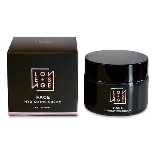 Love + Sage Vitamin-Rich Hydrating Face Cream, Whipped Oil-Based Moisture, Coconut Oil, Triglycerides, Vitamin E, Olive Squalene, Anti-Oxidant, Vegan, Cruelty-Free (Rose, Lavender, Ylang Ylang)