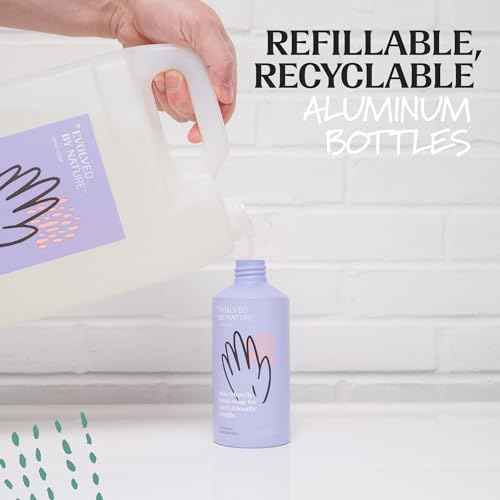 EVOLVED BY NATURE Liquid Hand Soap Refill, 128 Oz, Lavender Lemongrass, Biodegradable Formula