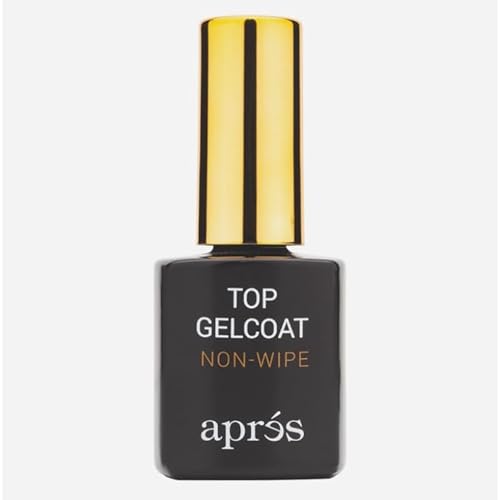 APR?S Non-Wipe Glossy Top Gelcoat - 15ml - Gel Nail Polish Soak Off Top Coat Glossy Finish