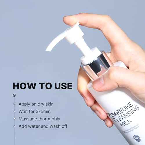 TROIAREUKE PIT Cleansing Milk I Deep Cleansing Daily Facial Cleanser for All Skin Types, Dry, Hydrating Face Mask with Antioxidants, Vitamins, Moisturize Korean Aesthetic Skin Care 6.08 fl oz
