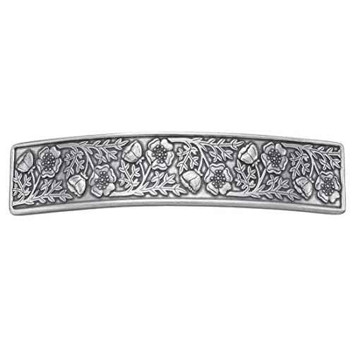 Danforth Wild Rose Hair Barrette ? Handcrafted Pewter Hair Barrettes For Women ? Thick Hair Clips For Women ? ¨ú¡± x 3 ¨ö¡±, Made In USA