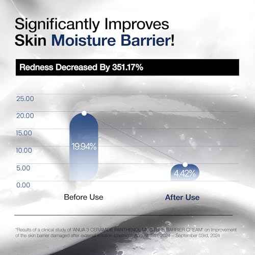 ANUA 3 Ceramide Panthenol Moisture Barrier Cream, Hydrating Face Moisturizer for Normal Skin, Panthenol, Ceramide, Centella for Skin Barrier Non Comedogenic, Korean Skincare (100ml/ 3.38 fl. oz.)