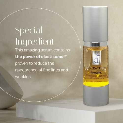 Distinction Firmalift Firming Face & Eye Serum ? Anti Aging Serum Lotion Cream and Moisturizer | Helps Reduce the Appearance of Fine Lines and Wrinkles, Soothes (1 Fl Oz, 2 Pack)