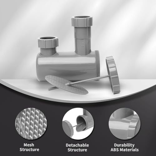 MoyRetty Universal Shampoo Bowl Sink Hair-P Trap, Fits Standard 1-1/2" Inlet & Outlet Drain Pipes, Beauty Barber Salon Equipment PVC Material Easy Clean(1 Pack)