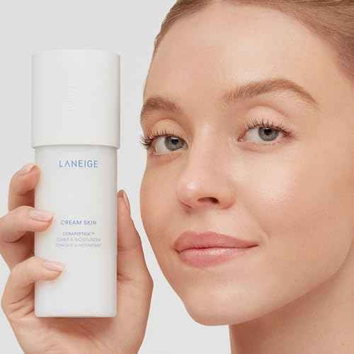 LANEIGE Cream Skin Toner & Moisturizer: Lightweight Refillable Korean Milky Toner with Ceramide & Peptide for Hydration, Firming, & Barrier Support