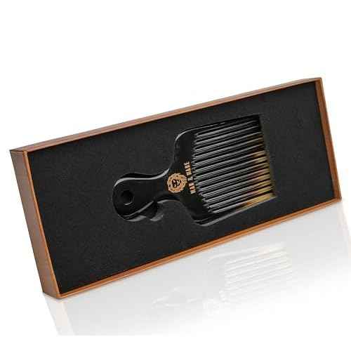Premium Handmade 100% Oxhorn Anti-static Detangling Styling and Hair Pick Combs Combo Pack for Women & Men