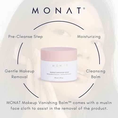 MONAT Makeup Vanishing Balm ? Cleansing Makeup Remover ? Lightweight Face Cleanser ? Cleansing Balm for Residue Free Soft and Smooth Skin ? Safe to Use for Delicate Skin