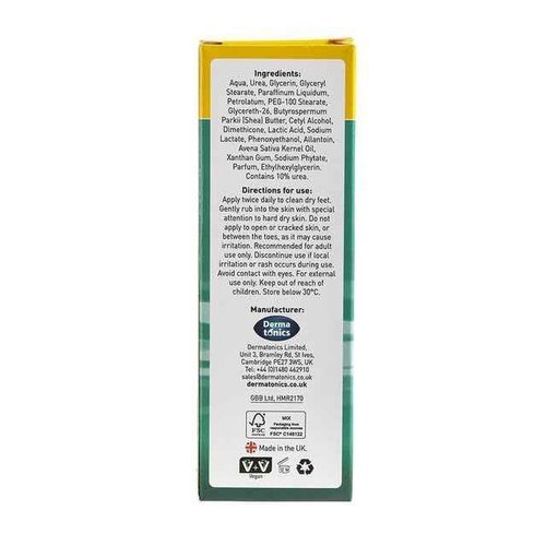 Dermatonics 10% Urea Callus Removing Cream – Removes Hard Skin, Moisturizes and Rehydrates Racked, Rough, Dead and Dry Skin – for Feet, Elbows, and Hands, 2.37 fl oz. Tube, 3 Pack