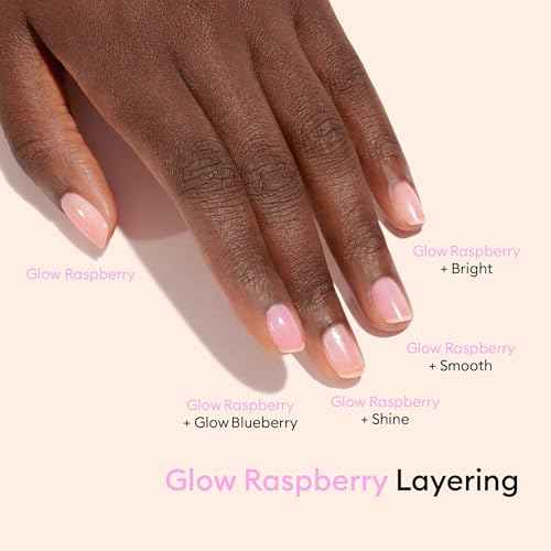 Manucurist Rainbow Active¢â Full Range 5-Pack Gift Set - Nail Care & Polish Set - No Lamp - 5 Treatment Nail Polish : Glow Raspberry, Glow Blueberry, Shine, Smooth, Bright - Christmas Gifts for Women