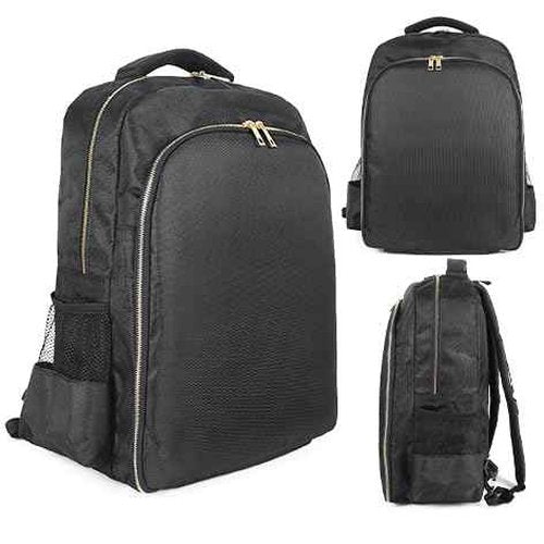 AIHOPESTO Barber Travel Backpack (Black, 17.7 x 12.6 x 7.5 inches), Air Cushion Design, Waterproof, High Capacity for Clippers and Supplies