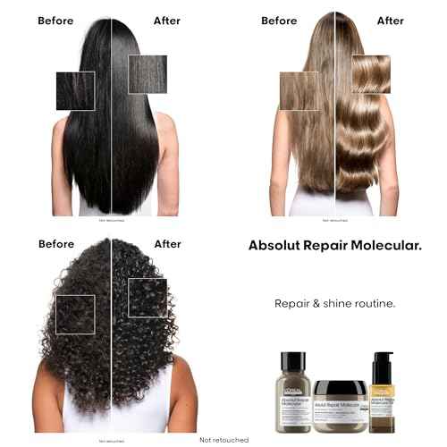 L'Or?al Professionnel Paris Absolut Repair Molecular High Shine Hair Oil ? Lightweight Fast-Absorbing Bi-phase Oil, Repairs 2 Years Hair Damage, 100 Hours Hair Shine, Anti-Frizz