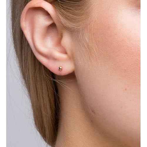 QWALIT Gold Ear Piercing Kit Gold Ear Piercing Gun Kit Disposable Self Piercing Earring Gun with Earring Piercing Kits at Home