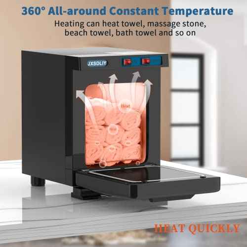 Mini 5L Small Hot Towel Warmer for Spa Home Salon Esthetician 2-in-1 Personal Hot Towel Cabinet Spa Towel Warmer for Facials, Fast Heating Towel Heater Towel Steamer