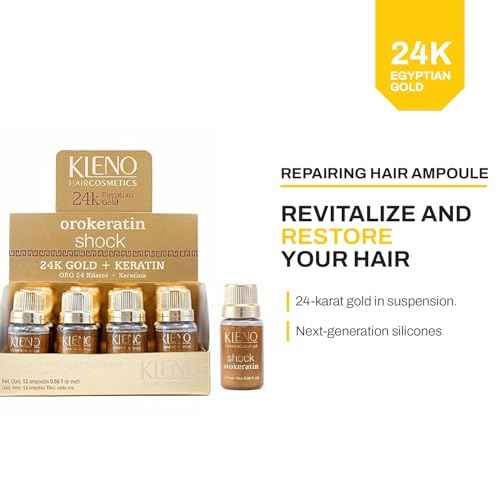 Shock OroKeratin 24K Gold + Keratin | 12 ampoules 0,50 fl Oz (15cc.)