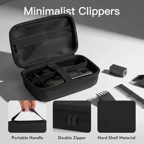 SMYV Barber Bags for Clippers and Supplies, Mens Hair Trimmers Box, Portable Clipper Storage Case for Barber Accessories (Case Only)