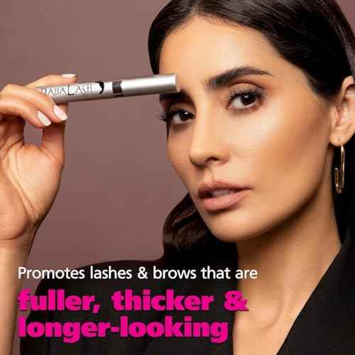 DABALASH Professional Eyelash & Eyebrow Growth Serum with Castor Oil ? Promotes the Appearance of Naturally Longer, Fuller, Thicker & Stronger Lash + Brow Hair ? 0.18 oz