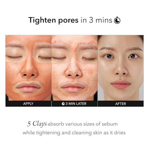 APRILSKIN Carrotene IPMP 3-Min Quick Dry Pore Caring Clay Mask | Kaolin & Zinc PCA | Reduces Pores & Sebum | Cooling Effect | Vegan | Gentle Exfoliation | Korean Skin Care | 100g 3.52 oz.