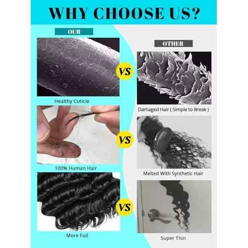 12A P4/30 Dark and Light Brown Human Braiding Hair for Boho Braids 5 Bundles 24 Inch 160g Deep Wave Braiding Hair for Bohemian Knotless Braids 100% Unprocessed Virgin Bulk Hair Extensions No Weft