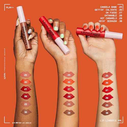 NYX PROFESSIONAL MAKEUP Lip Lingerie XXL Matte Liquid Lipstick - Untamable (Brick Red)