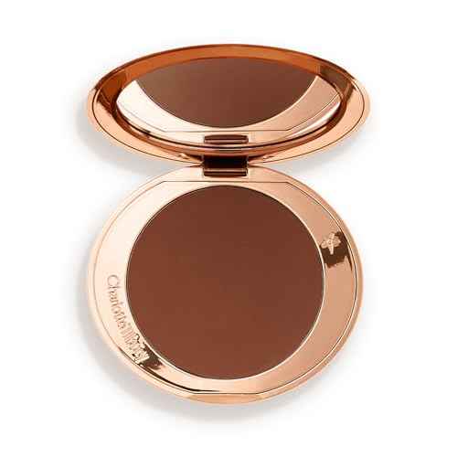 Charlotte Tilbury Airbrush Matte Bronzer - Smoothing & Blurring Powder Bronzer with an Airbrush Finish - Refillable Makeup Infused with Silky Mica & Hyaluronic Acid