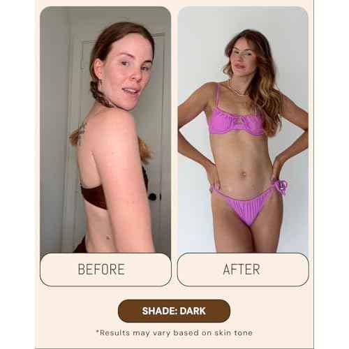 Dark Tanning Mousse 7oz - Made in the USA - Streak-Free, Lightweight, Non-Sticky, Fast-Absorbing, Vegan, Sunless Tanner for All Skin Types