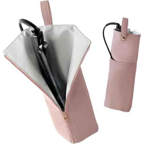 Lifeplus Curling iron Flat iron Holder Mat, Heat Resistant Hot Hair Tool Travel Bag Case for Home Travel (Orchid pink)