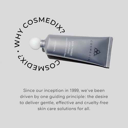 COSMEDIX Skin Thirst Hyaluronic Acid Moisturizer Face Cream - Hydrating Face Lotion & Make Up Primer for Pores, Wrinkles & Fine Lines - Daily Facial Skin Care for Softer, Smoother & Vibrant Skin