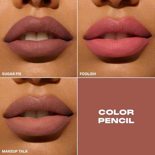 Morphe Color Pencil Bundle - Cream Lip Liner Pencil with a Zero-Tugging Formula - Effortlessly Lines, Defines & Shapes Lips - Makeup Talk (2 Count)
