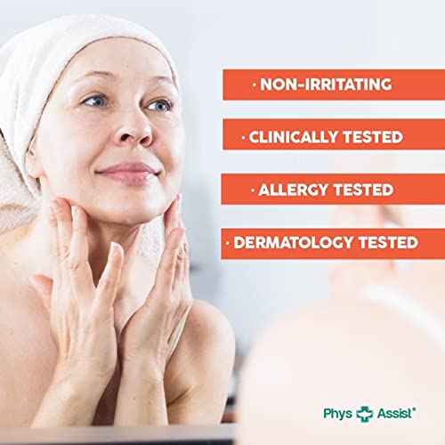 PhysAssist Oncology Recovery Cream: 4 oz Unscented, Super Moisturizing for Dry, Itchy, Sensitive Skin
